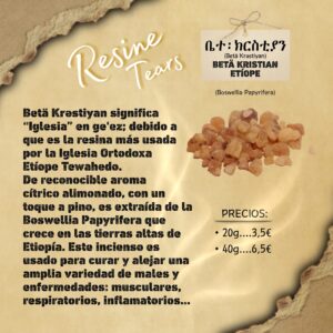 Incienso etíope Betä Krəstiyan (40g)