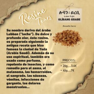 Olíbano Árabe (20g)